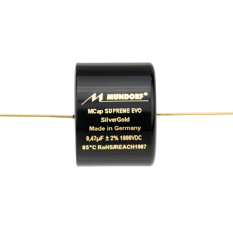 Ultima Occasione Mundorf SESG-0,0010T5.1500 0,001 µF 5% 1500 V Mcap SUPREME EVO SILVERGOLD Olio Condensatore
