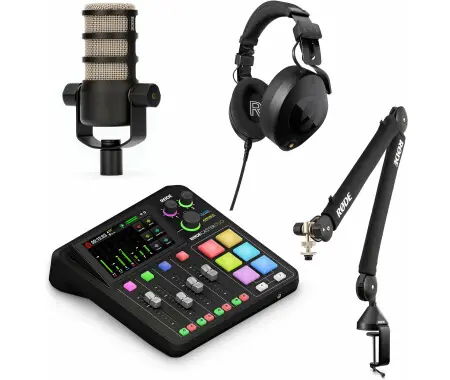 Rode Rodecaster Duo Podcast/Streamer Bundle Se Novità