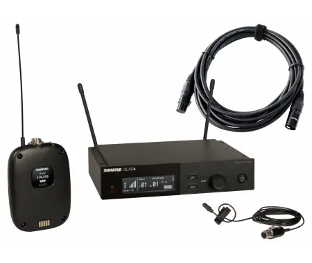 Reso Gratuito Shure SLXD14E/DL4B-S50 Duraplex Lavalier Set Wireless con Cavo XLR