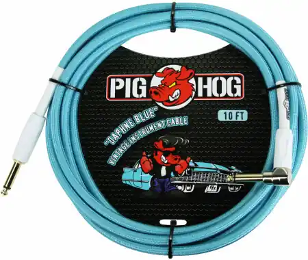 A Buon Prezzo Pig Hog "Daphne Blue" Cavo Per Chitarra 3m Angolato