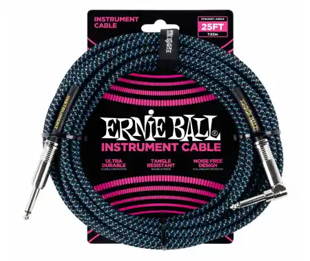 Offerta Limitata Ernie Ball 6060 Cavo Per Strumento 7,62 m Nero/Blu