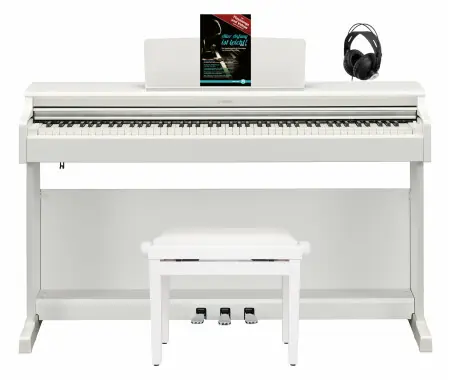 Yamaha Arius YDP-165WH Set E-Piano Bianco Opaco Quantità Limitata