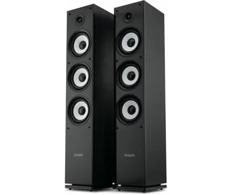 Consegna Rapida Bennett & Ross Ultrasphere HiFi Diffusori A Torre Coppia Nero 2 x 100W RMS