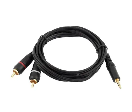 Saldi Cavo Adattatore Omnitronic Jack/2xRCA 3m Nero