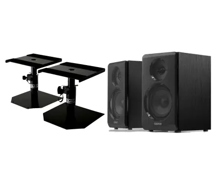Edifier R33BT Diffusori da Scaffale Neri Set con Supporto Saldi