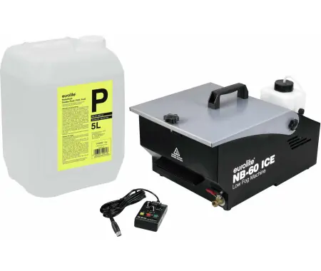 Set Nebbia A Terra Eurolite NB-60 ICE Con Fluido 5l Prezzo Conveniente