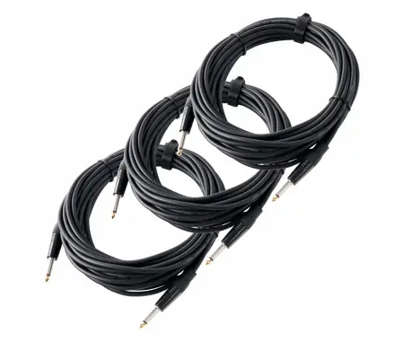 Offerta Del Giorno Pronomic Stage INST-10 Cavo Strumento Jack 10m nero Set da 3