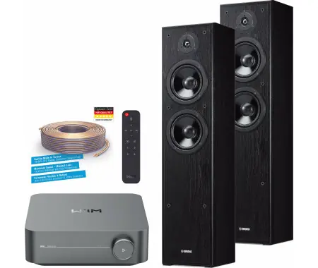 WiiM AMP / Yamaha F51 Set Stereo Streaming Grigio Popolare