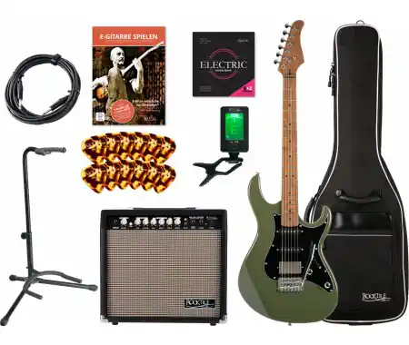 Di Tendenza Set Chitarra Elettrica Cort G250 SE Olive Dark Green