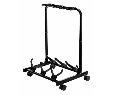 Rocktile Multistand Supporto per 3 Chitarre con Ruote per E/A-Chitarra Solo Oggi