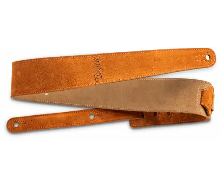 Bestseller Taylor 2.5" Embroidered Suede Guitar Strap Honey Gold