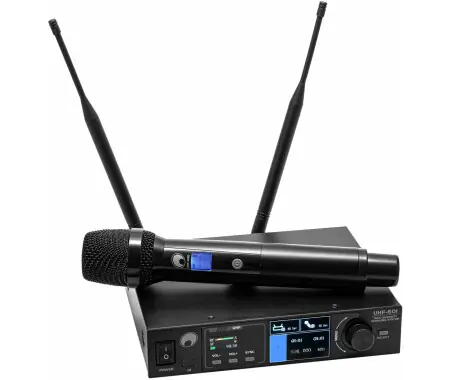 Spedizione Espresso Omnitronic UHF-601 Sistema Microfonico Wireless a 1 Canale 823-832/863-865 MHz