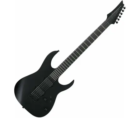 Ibanez RGRTBB21-BKF Iron Label Baritone Black Flat Professionale