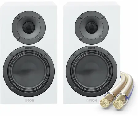 Canton GLE 20 S2 Coppia Di Diffusori Da Scaffale Bianco + Set Cavi Offerta Limitata