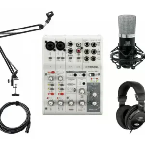 Yamaha AG06 MK2 Interfaccia Audio USB Bianco Set Promo Stagionale
