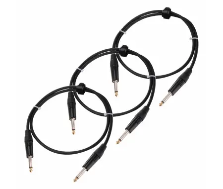 Pronomic Stage INST-0,5 Cavo Strumento Jack 0,5m nero Set da 3 Vendita Finale