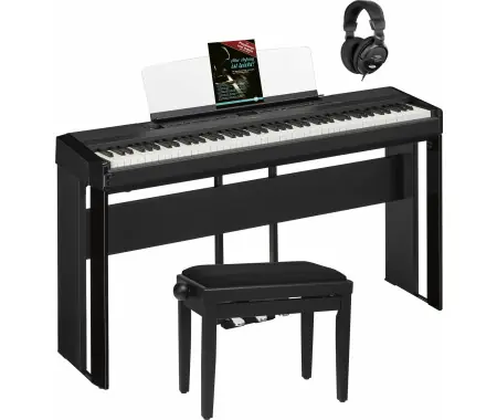 Novità Yamaha P-525B Stage Piano nero Set completo