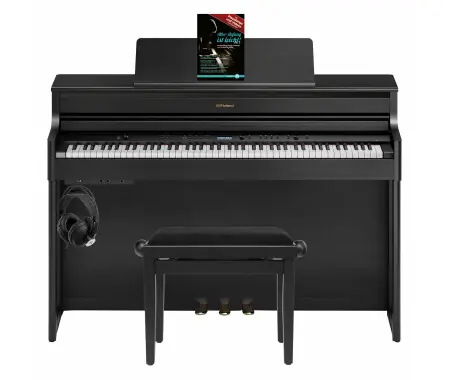 Roland HP704-CH Set Digital Piano Nero Opaco Quantità Limitata