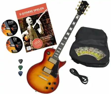Rocktile Pro L-200OHB Chitarra Elettrica Orange Honey Burst Set con Accessori Prezzo Basso