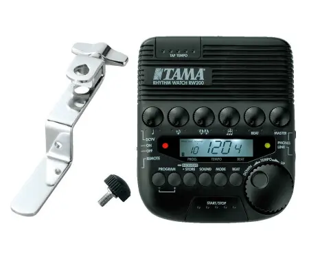 Professionale Tama RW200 / RWH10 Rhythm-Watch Metronomo Set con Supporto