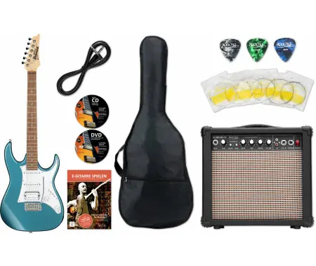Prezzo Basso Ibanez GRX40-MLB Metallic Light Blue Starter Set