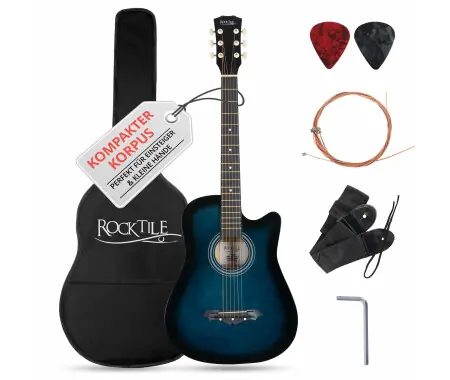 Rocktile WSD-5C-BUB Slim Line Set Chitarra Western Blueburst Prezzo Ridotto