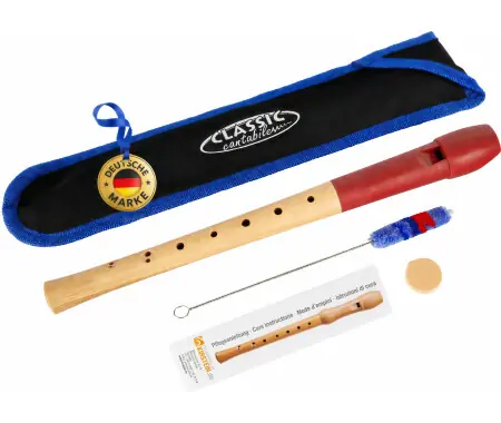 Prezzo Basso Classic Cantabile Pivella Flauto Dolce Rosso, diteggiatura barocca