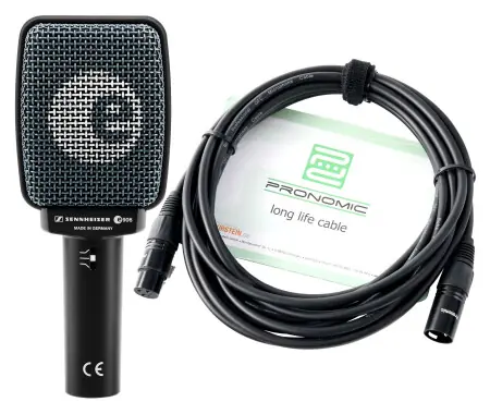 Prezzo Basso Set Microfono Sennheiser e 906 con Cavo da 5m