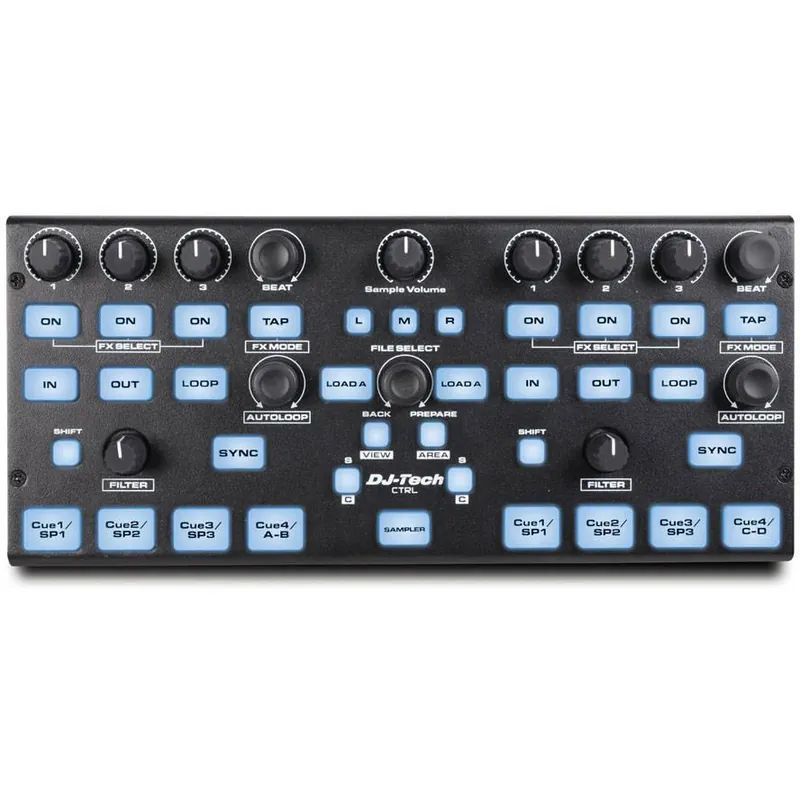 DJ TECH CTRL CONTROLLER MIDI DVS USB MAPPATURE SERATO TRAKTOR VIRTUAL DJ Direttamente Dal Produttore