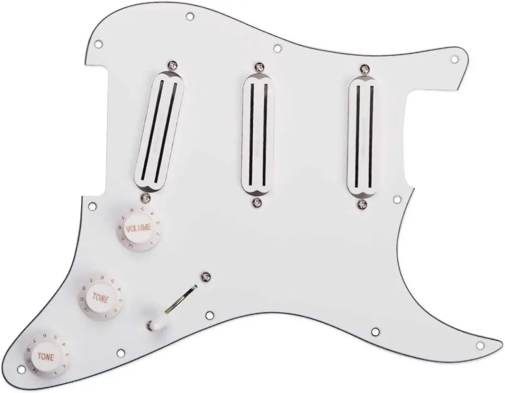 Seymour Duncan PICKGRD ASSY,TRIPLE RAILS, WHT Prezzo Di Fabbrica