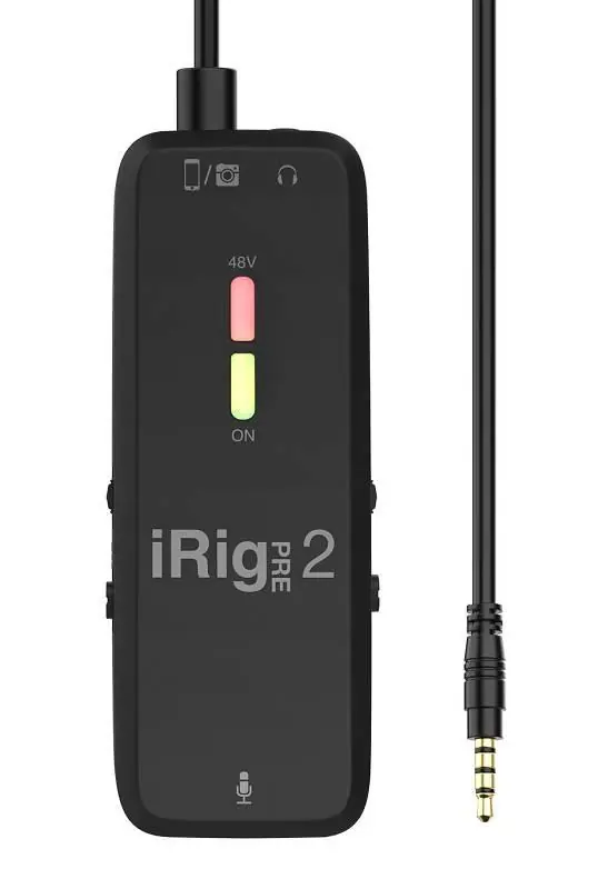 Popolare IK MULTIMEDIA Irig Pre 2 - INTERFACCIA PORTATILE PER MICROFONO PER IPHONE, IPAD E ANDROID