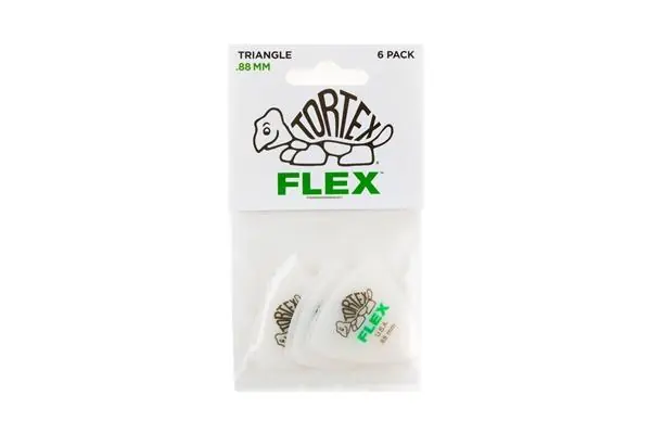 Dunlop 456P.88 Tortex Flex Triangle .88 mm Pack/12 Prezzo Scontato