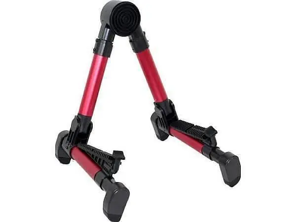 CHERRY MUSIC S-6 RED SUPPORTO PORTATILE DA TERRA PER CHITARRA BASSO ROSSO Non Perdere