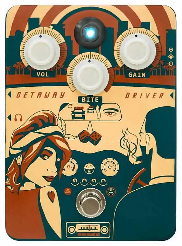 Orange GETAWAY DRIVER - pedale overdrive con cabinet simulator Offerta Limitata