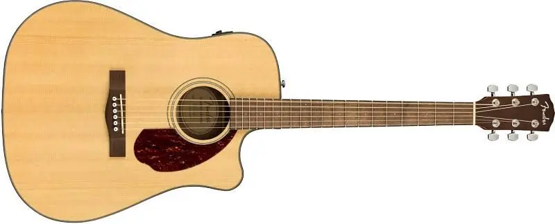 Fender CD-140SCE Dreadnought, Walnut Fingerboard, Natural w/case Compra Oggi Stesso