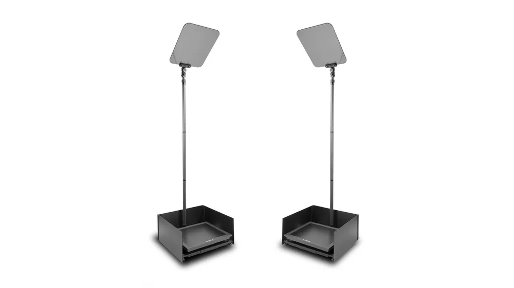 Occasione Imperdibile Prompter People PRO-SP17PHB-CARB StagePro 17″ 1000 NIT Teleprompter Presidential de alta luminosidad con soporte de fibra de carbono – set de 2
