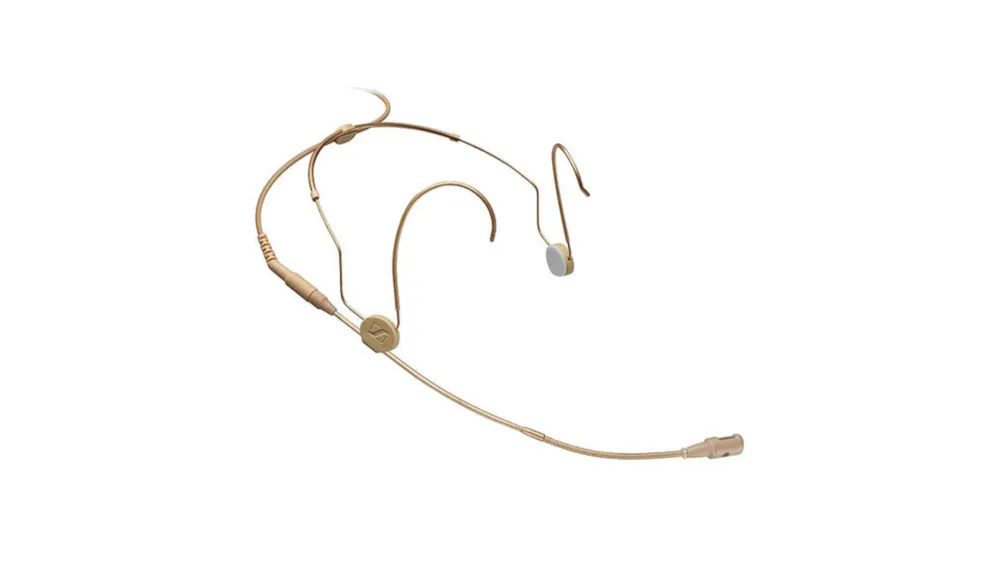 Micro-casque cardioïde Sennheiser HSP 4 3 avec serre-tête réglable en titane – Beige Prezzo Ridotto