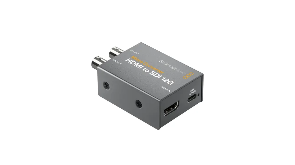 Must-Have Blackmagic Design Convertisseur Micro HDMI vers SDI 12G avec alimentation électrique