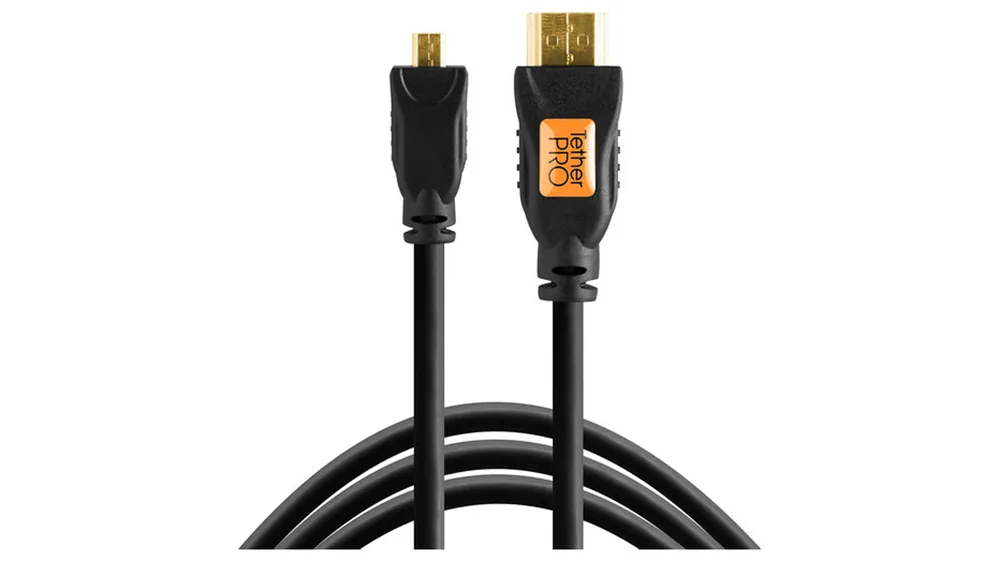 Tether Tools TetherPro Micro HDMI D auf HDMI Kabel mit Ethernet 4.6m schwarz Super Prezzo