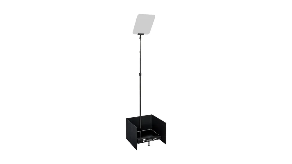 Telescript PRS-150-SDI-CC 15″ 1000 NIT Teleprompter mit hoher Helligkeit und SDI/SDI Loop/HDMI/VGA/Analogeingängen – 2er Set mit Flightcase Economico