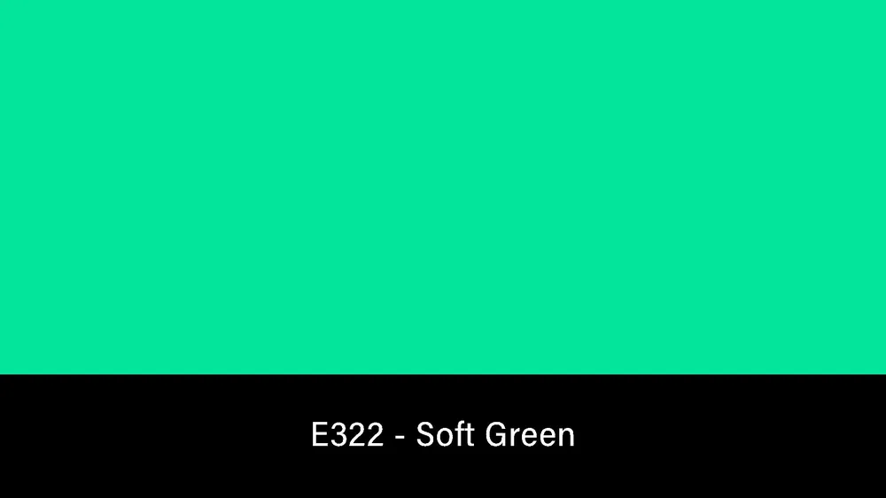 Rosco E-Colour+ 322 Soft Green – Gelee-Rolle 1.2×7.6m Prezzo Di Fabbrica