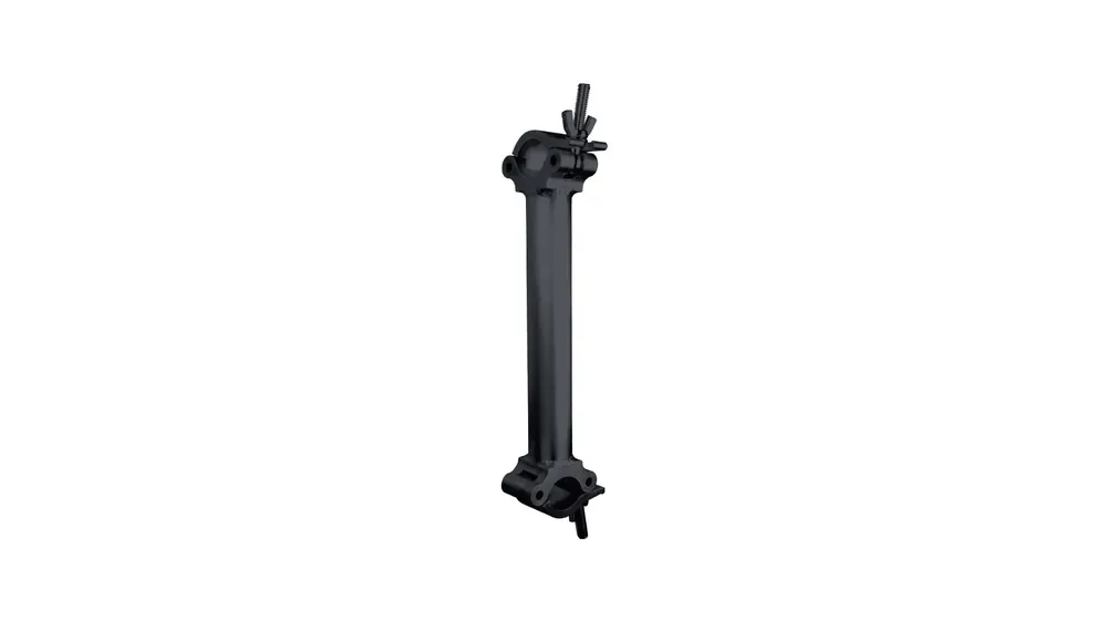 Kupo KCP-801-XB 25cm rod with 2 crossed aliscaff clamps – Black Nuova Collezione