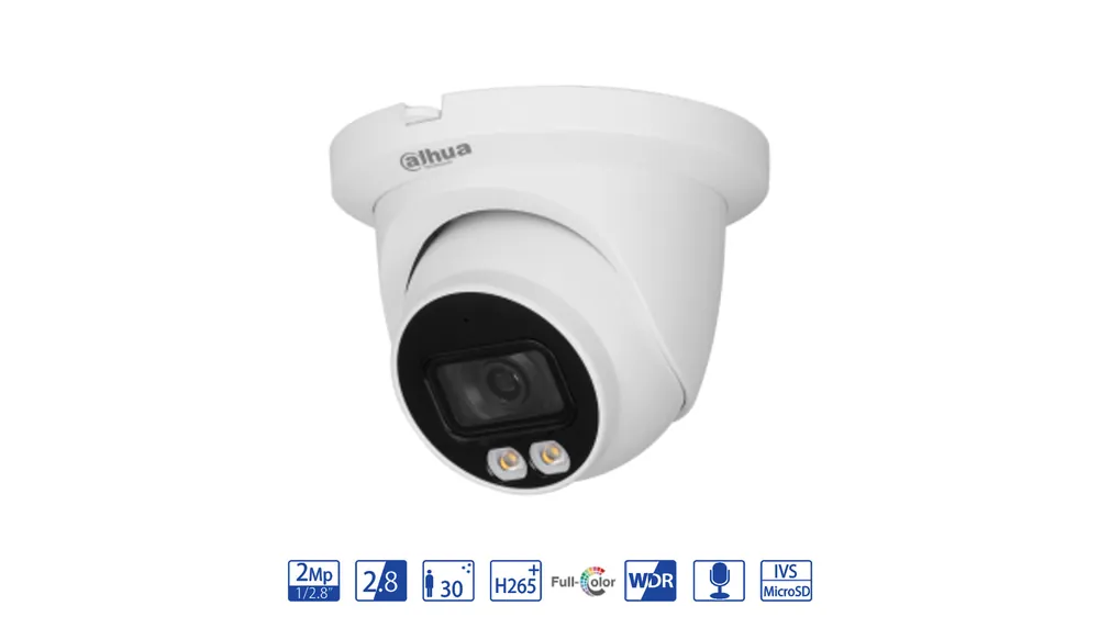 Ordina Subito Dahua Eyeball IP 2MP 2.8mm with AI WizSense – video surveillance camera IPC-HDW3249TM-AS-LED