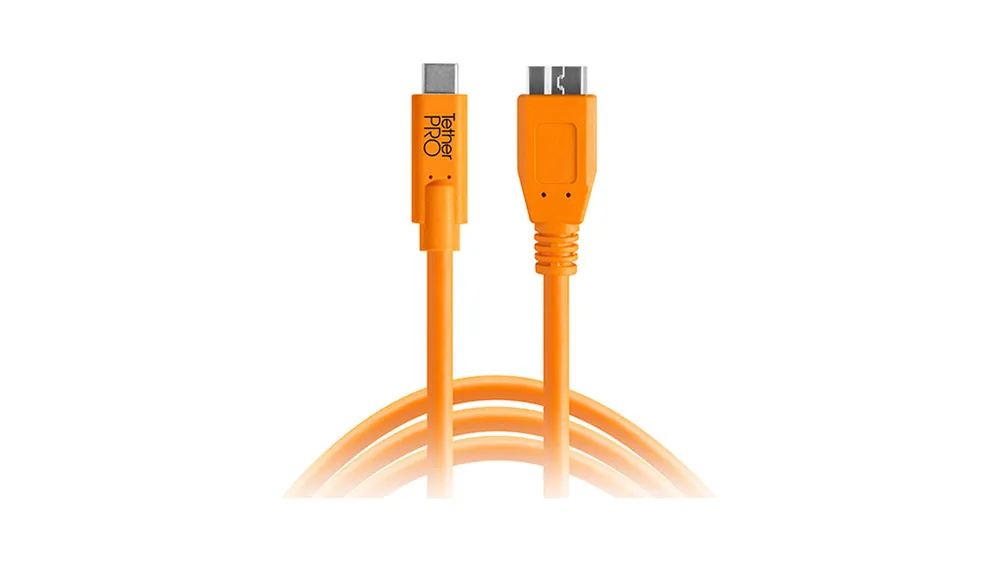 Tether Tools TetherPro USB-C to 3.0 Micro-B cable 4.6m orange Popolare