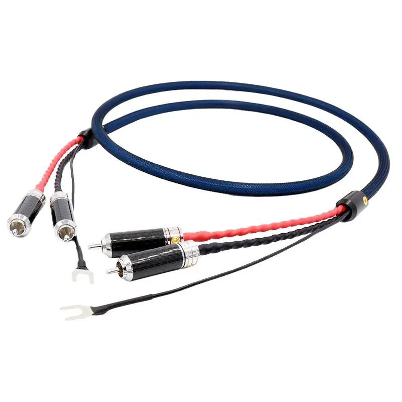 LC801 - Cavo RCA Phono Viborg Audio-Placcato Argento e Rhodium 1m Spedito Oggi