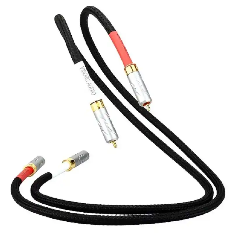 09R-801 - Cavo di Segnale RCA-RCA Viborg - 4 Core Multplex in Puro Rame - 1,5m Novità