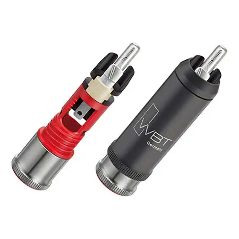 WBT-0114 AG - Connettore RCA in puro argento - NextGen Ø9mm - Serraggio e saldatura Non Perdere
