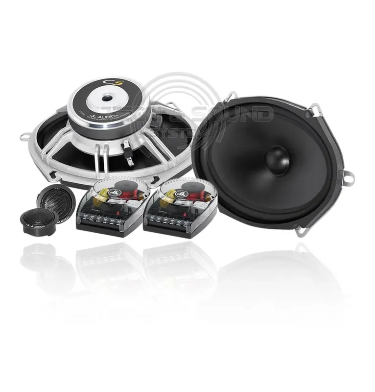Più Venduto JL AUDIO C5-570 Kit Altoparlanti 2 vie include 2 woofer ovali, 2 tweeter e 2 crossover, 150 Watt Max 4 Ohm