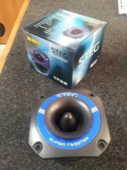 Popolare STEG TF26 TWEETER Compressione TF 26 SPL 8,5CM 100W (1 PEZZO)