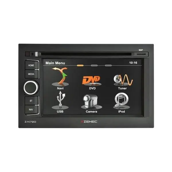 Quantità Limitata ZENEC Z-N720 autoradio 2 DIN con GPS, bluetooth DVD, USB mappe comprese